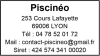 Tampon professionnel Pisciniste 6 lignes empreinte