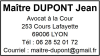 Tampon professionnel avocat 6 lignes empreinte