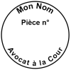 Tampon Bois Rond 30mm empreinte
