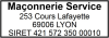 Tampon Maçonnerie 4 lignes empreinte