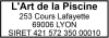 Tampon Pisciniste 4 lignes empreinte
