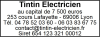 Tampon éco Electricien 6 lignes empreinte